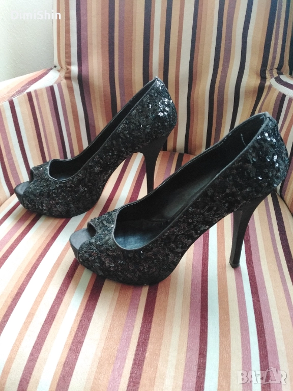 Елегантни обувки с висок ток Мегияс, снимка 1