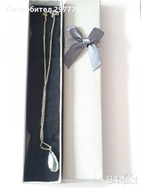 Сребърно колие с висулка , снимка 1