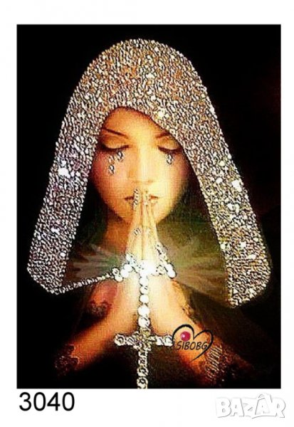Диамантен гоблен Молитва код 3040 , снимка 1