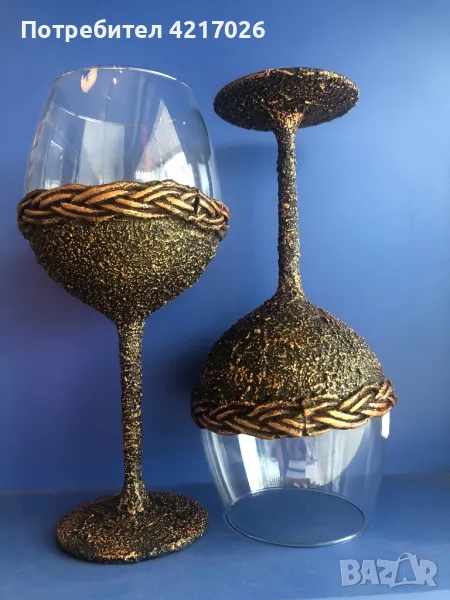 Ръчно декорирани бокали, снимка 1