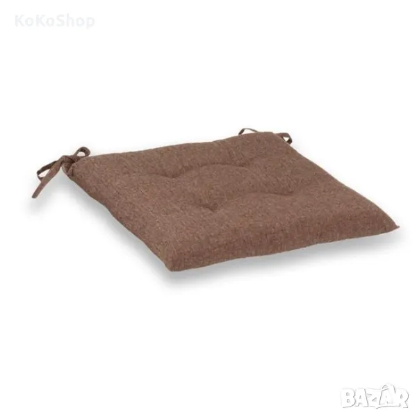 Кафява възглавница  за стол-38х38х5 см./декоративна възглавница, снимка 1