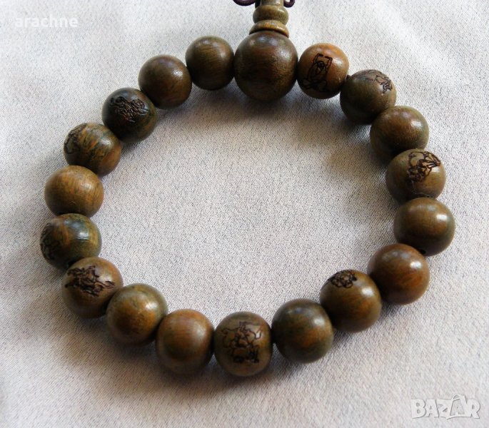 Буда гривна за медитация от рядкото и ценно агарово дърво , снимка 1