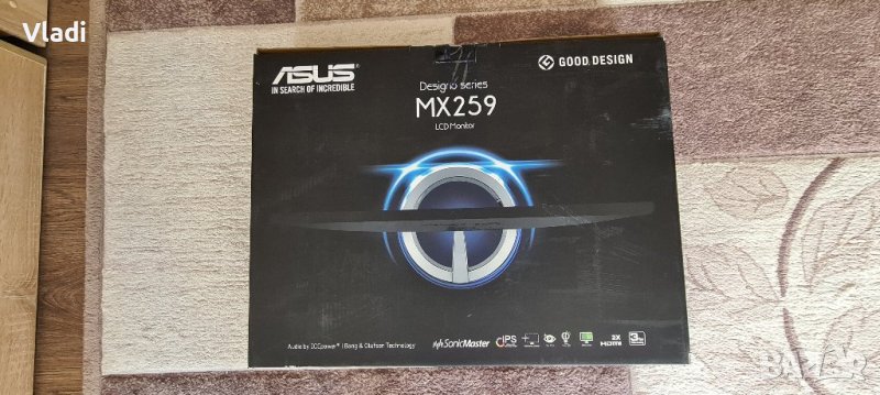 ASUS Designo MX259 Monitor - 25" IPS Bang & Olufsen, снимка 1