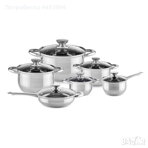 Комплект съдове за готвене Muhler MR-1242 NEW 12 части, снимка 1