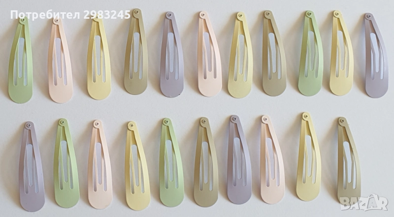 Цветни дамски фиби за коса , снимка 1