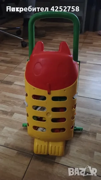 Kонструктор за деца с подвижна кошница коте, снимка 1