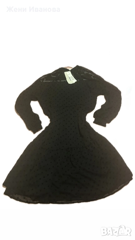 Чисто нова елегантна черна рокля , снимка 1