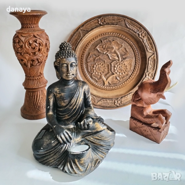 6191 Ръчно изработени дървени статуетки, снимка 1