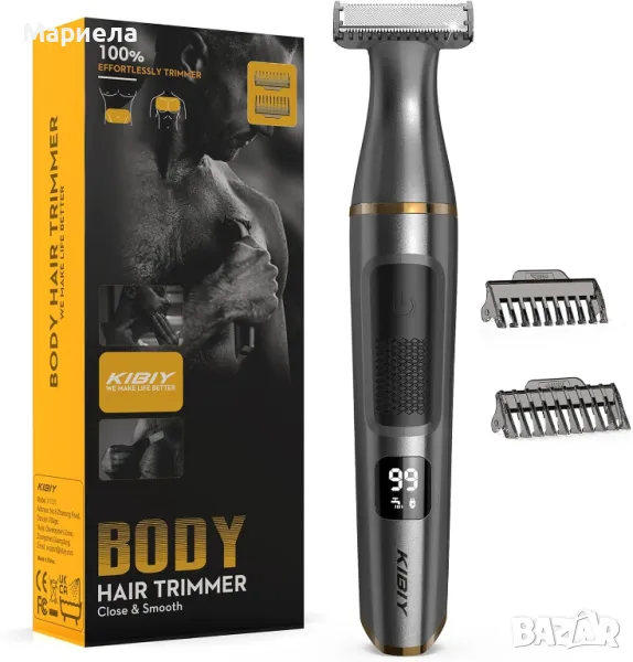 Мъжки тример за тяло / Тример за тяло и Брада / Самобръсначка за Тяло и Брада, снимка 1