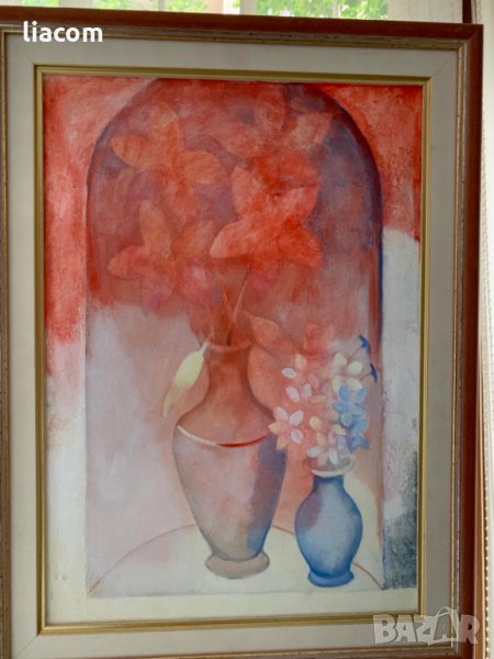 ВЛАДИМИР ПЕНЕВ акрил/платно натюрморт, снимка 1