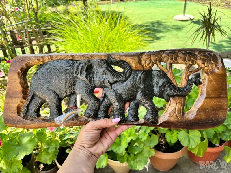 Пано за стена от тиково дърво , снимка 1