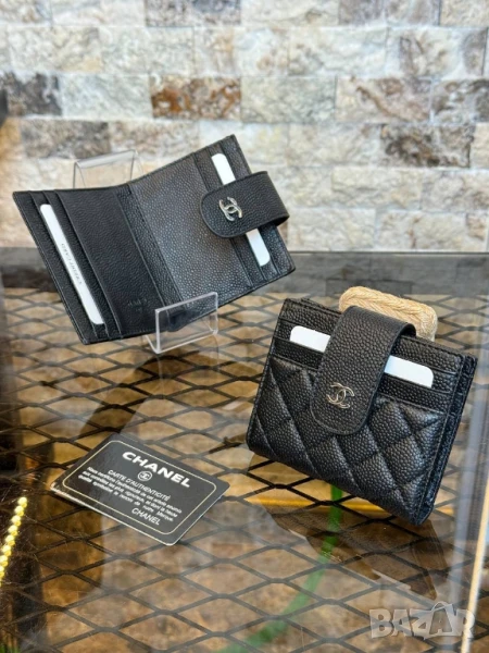 Визитник  от естествена кожа chanel ysl saint laurent , снимка 1