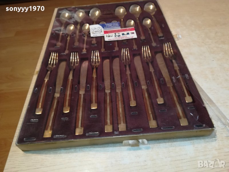 EDELHOLZ-GRIFFEINLAGEN 24K-ЗЛАТНИ ПРИБОРИ-ВНОС ГЕРМАНИЯ 1311212014, снимка 1