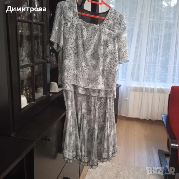 Дамски елегантен костюм - пола и блуза, снимка 1