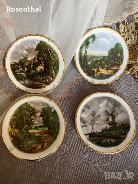 Английски чинийки за стена, снимка 1