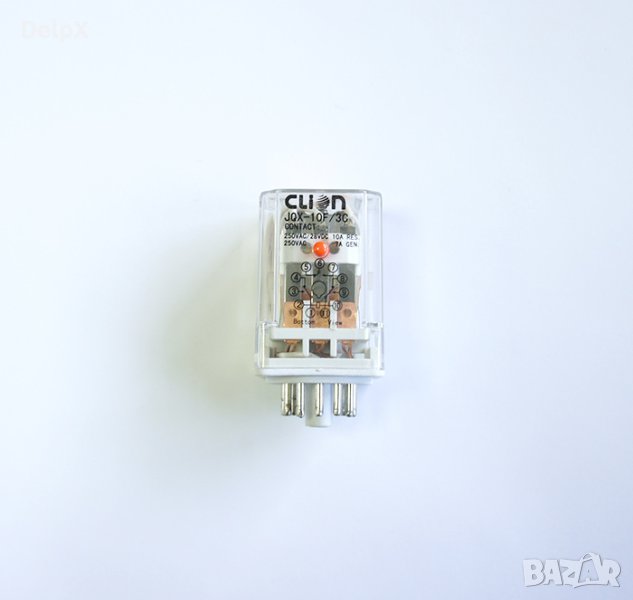 Реле JQX-10F-3C 220VAC 10A 3 контактни групи 250V, снимка 1