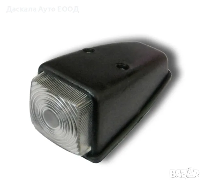 1бр. БЯЛ Габарит за ъгъл/покрив с крушка 12-24v, Полша, снимка 1