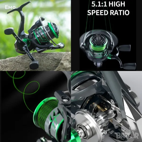 Макара за спининг с метална шпула и стоп лагер Osako, снимка 1