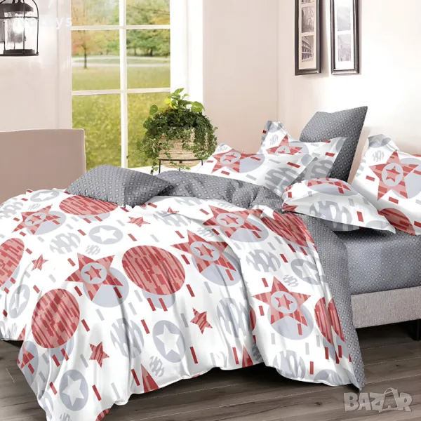 Двулицево спално бельо, 6 части - Модел WS17413, снимка 1