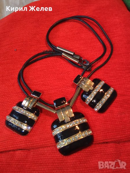 ФЕШЪН АРТ ОГЪРЛИЦА ЕМАЙЛ и КРИСТАЛИ 23442, снимка 1