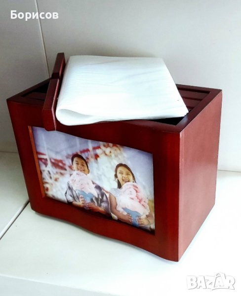 Дървен Албум за Снимки с Въртяща се стойка, снимка 1