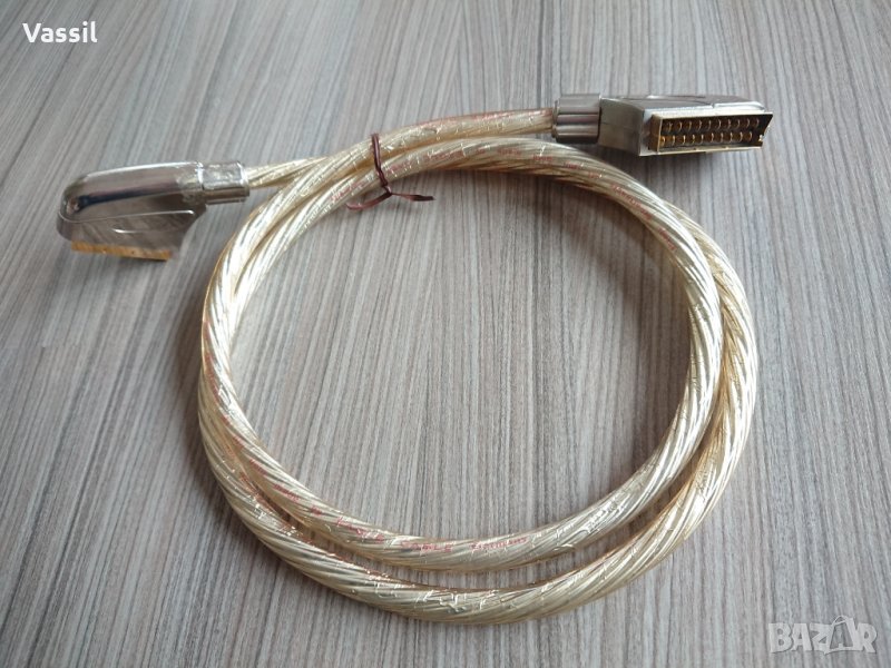 Висок клас SCART Eagle Gold кабел с позлатени букси, снимка 1
