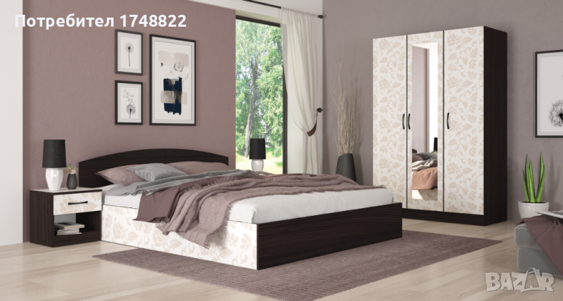 Топ предложение! Спален комплект " Флора"!, снимка 1