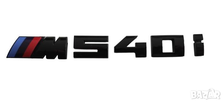 емблема BMW 540I M540 M power черен мат, снимка 1