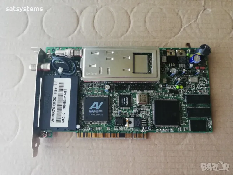 PCI DVB-S TV Tuner Card Telemann SkyMedia 200D , снимка 1