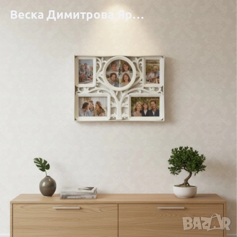 Рамка за снимки с часовник 2 в 1 - Дървото на живота, снимка 2 - Декорация за дома - 52665991