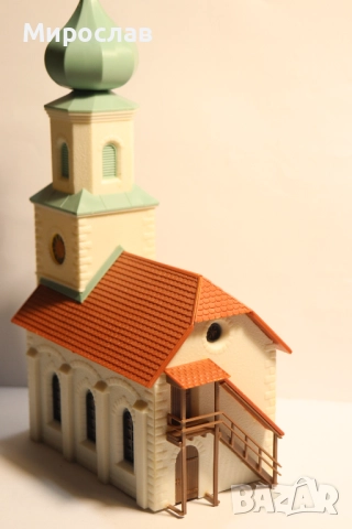 FALLER? KIBRI? H0 1/87 СГРАДА ЦЪРКВА ВАГОН ВЛАК ЖП, снимка 4 - Колекции - 52963903