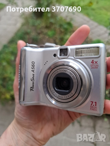 Компактен дигитален фотоапарат Canon PowerShot A560 , снимка 2 - Фотоапарати - 52479741
