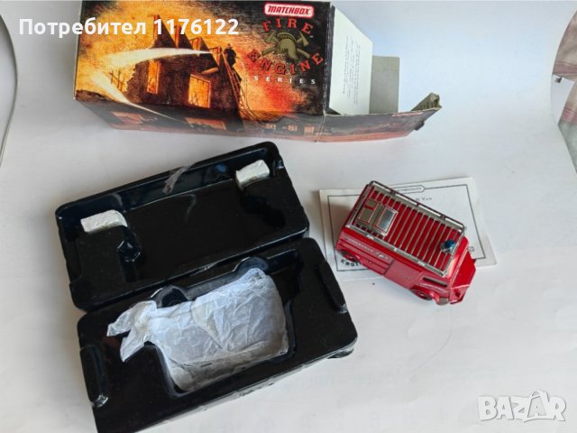 Matchbox Мачбокс MOY '47 Citroen Fire Van Ситроен Ван Пожарна Нов С Кутия , снимка 4 - Колекции - 41722068