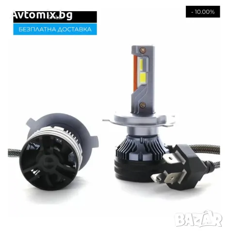 Н4 LED xenon крушки, модел STN1 за 10-24V, 65W, Canbus 6000K, комплект, БЕЗПЛАТНА ДОСТАВКА, снимка 3 - Аксесоари и консумативи - 49674344