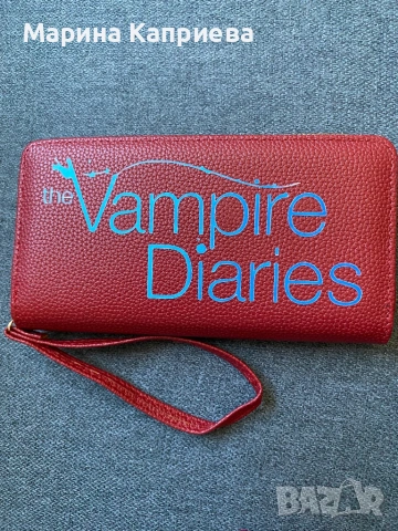 Тематични портмонета на Дневниците на вампира - голямо, снимка 2 - Портфейли, портмонета - 53129291
