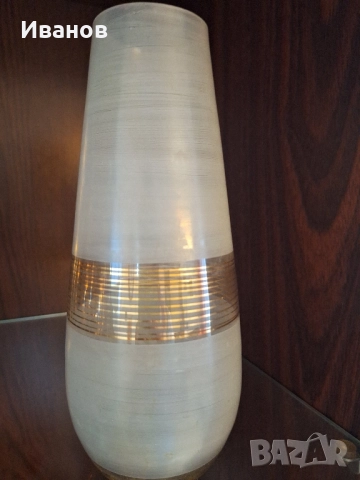 Продавам ретро стъклени позлатени вази, снимка 2 - Декорация за дома - 51617050