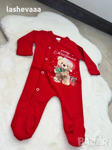 Коледен ромпър, снимка 2 - Бебешки гащеризони - 48170082