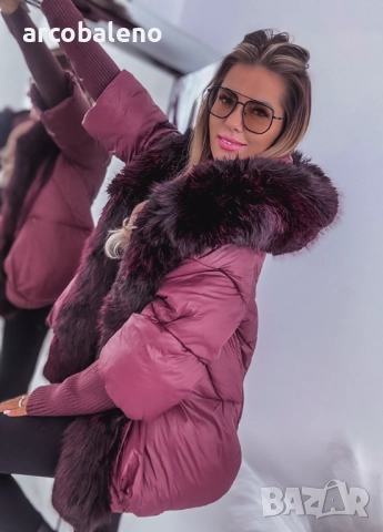 Дамско зимно яке MILLA PREMIUM с козина, снимка 3 - Якета - 52085141