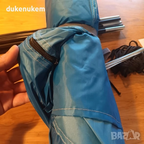 Автоматична плажна шатра, палатка, Pop Up тента за 3–4 души с UV защита и вентилация, снимка 8 - Палатки - 52300146