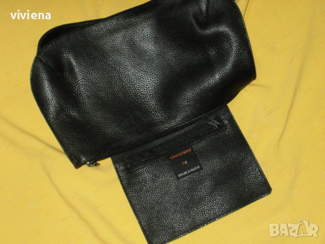 Малка черна нова чанта естествена кожа, снимка 7 - Чанти - 38209395