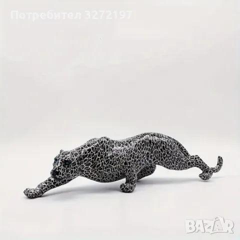 Ръчно изработена Статуетка от Смола -Леопард, снимка 7 - Статуетки - 48276815