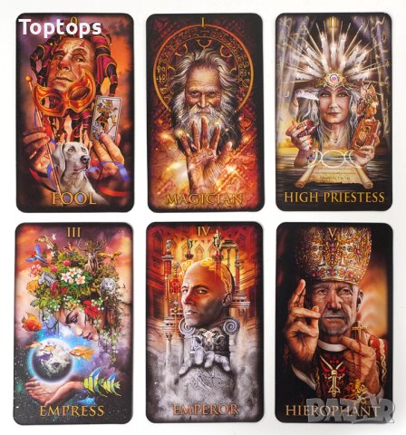 Великолепни таро карти: Marchetti Tarot & Gilded Tarot & Tarot of Dreams, снимка 15 - Други игри - 36311498