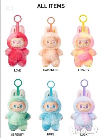 ПРОМО! 6 броя Лабубу Have a Seat, Labubu Macaron, Big into Energy, снимка 6 - Плюшени играчки - 51309209