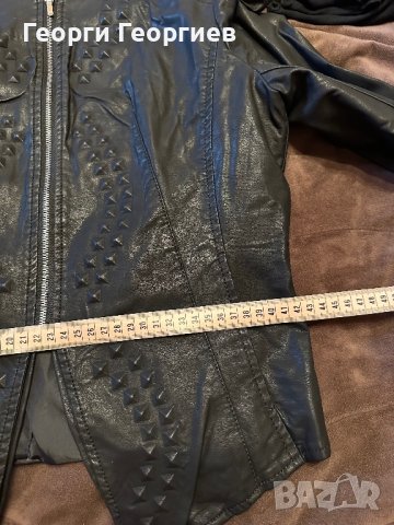 Страхотно кожено яке, снимка 10 - Якета - 44303825
