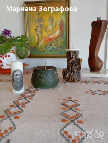 Телевизор SAMSUNG PLANO, Трапезна маса, 3 стола, Монитор, Комп. периферия, Свещници, Метални стойки , снимка 16 - Други ценни предмети - 41831814