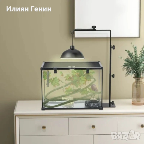 PawHut Стойка за термолампа за терариуми, снимка 2 - Терариуми и оборудване - 53663382