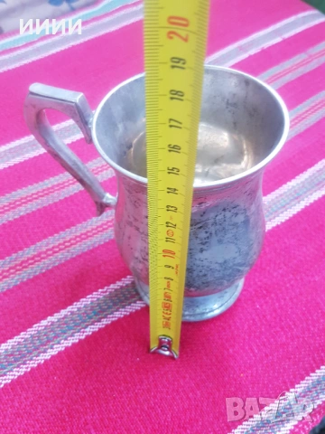 Посребрена чаша халба, снимка 5 - Антикварни и старинни предмети - 53254514