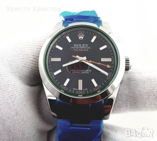 Мъжки луксозни часовници Rolex  Milgauss, снимка 2 - Мъжки - 41697840