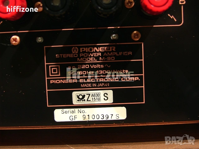 Стъпало Pioneer m-90, снимка 9 - Ресийвъри, усилватели, смесителни пултове - 53721476