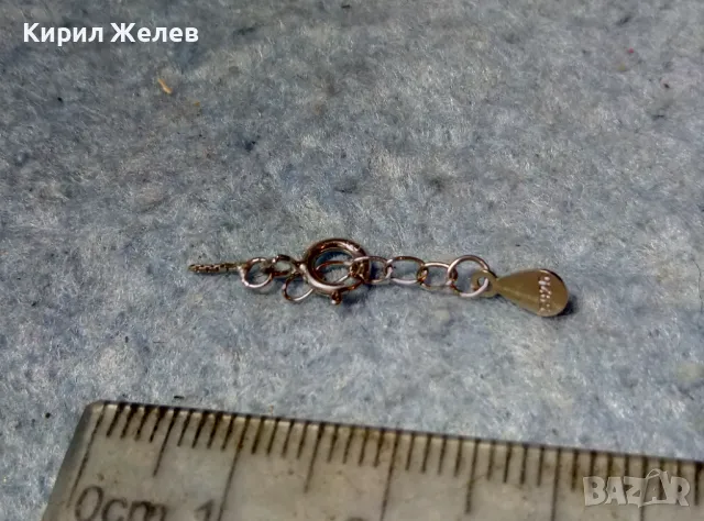 СТАРА СРЕБЪРНА ЗАКОПЧАЛКА За КОЛИЕ ВЕРИЖКА ГРИВНА РОДИРАНО СРЕБРО S925 КАРАБИНКА За ЛАНЧЕ 49927